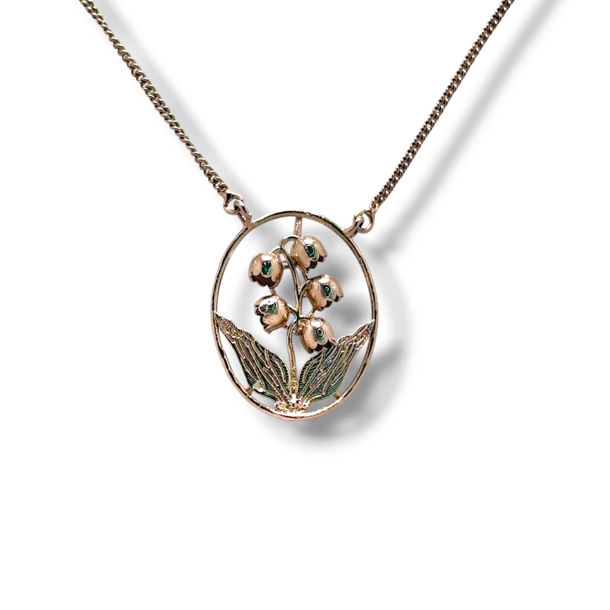 Lily Drop Pendant – Sterling Silver Floral Necklace by SU Jewelry

