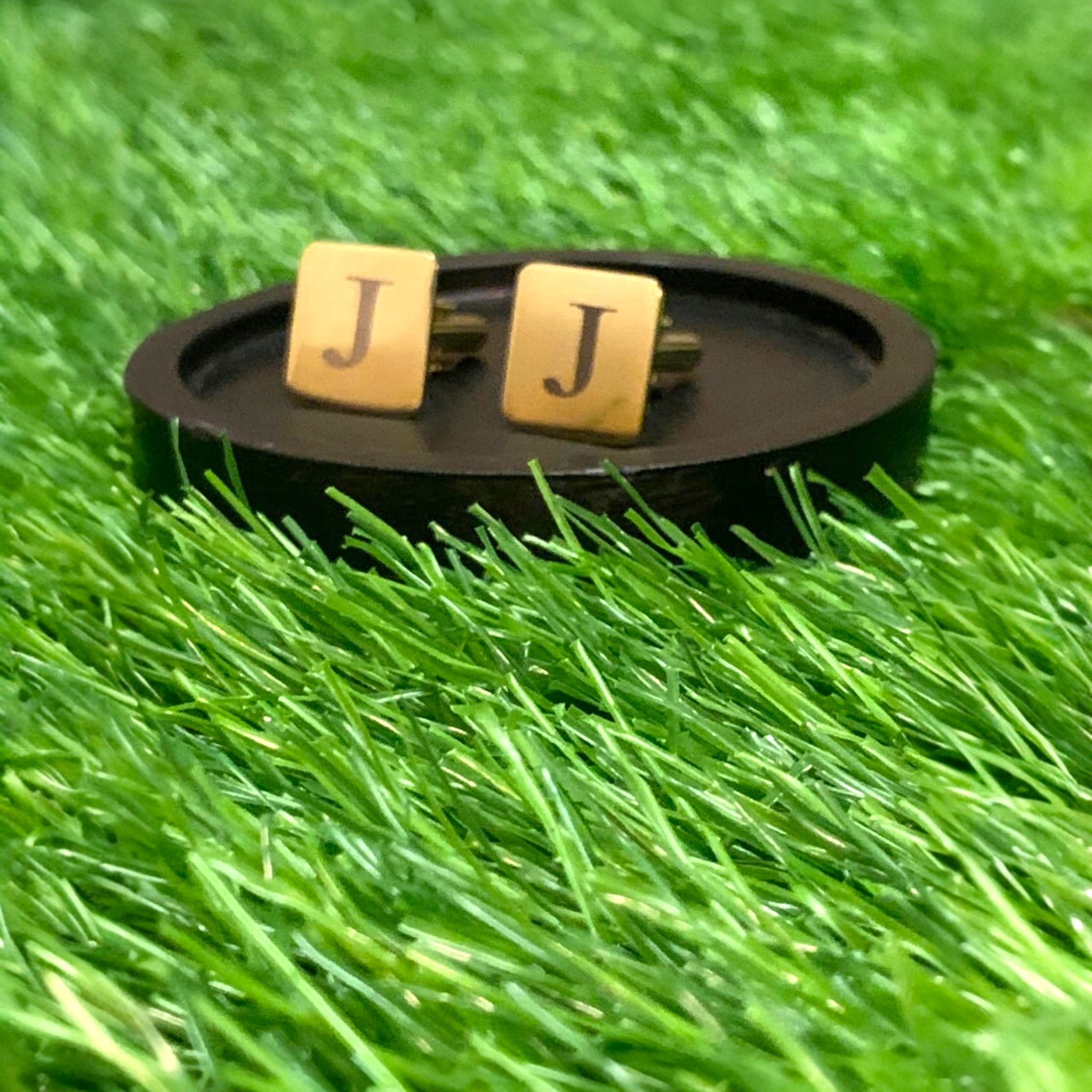 Eterna Monogram Cufflinks – Gold-Plated Silver Cufflinks

