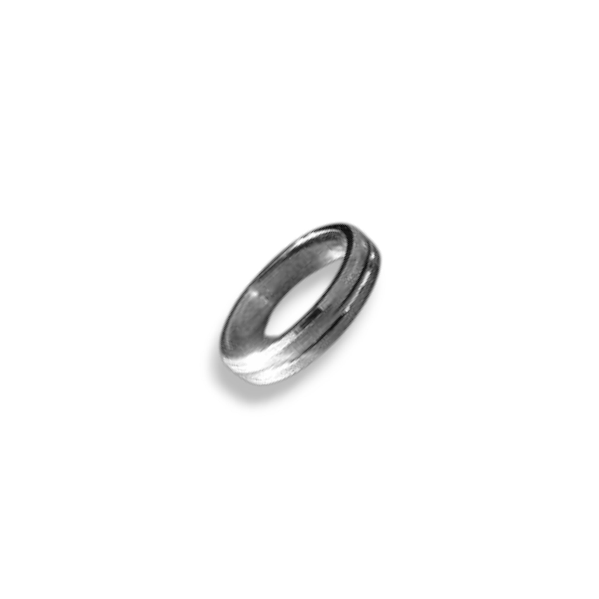 Eternity Band – Classic Silver Ring with Polished Finish

