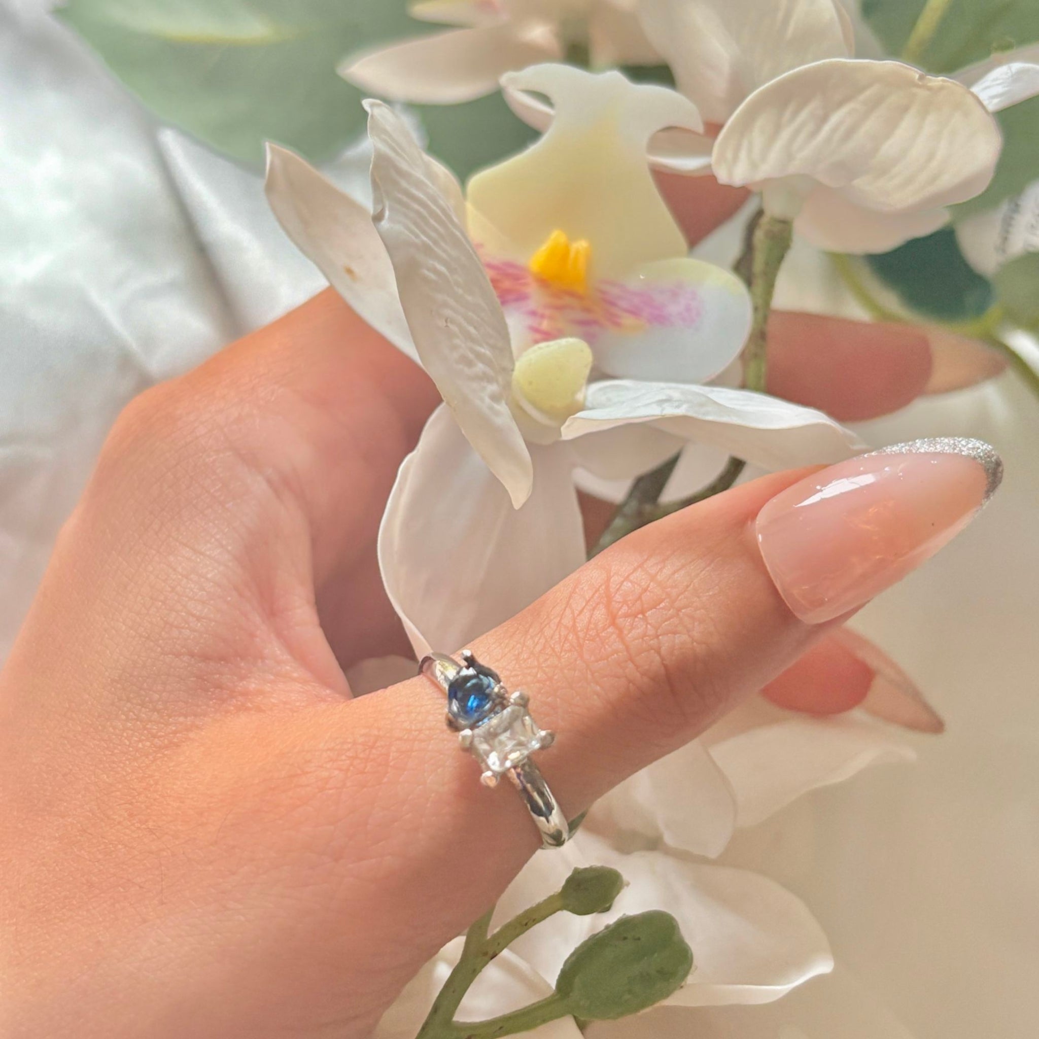 SU Jewelry Blue Fizz Ring – birthstone inspired from Bonded Cut Collection

